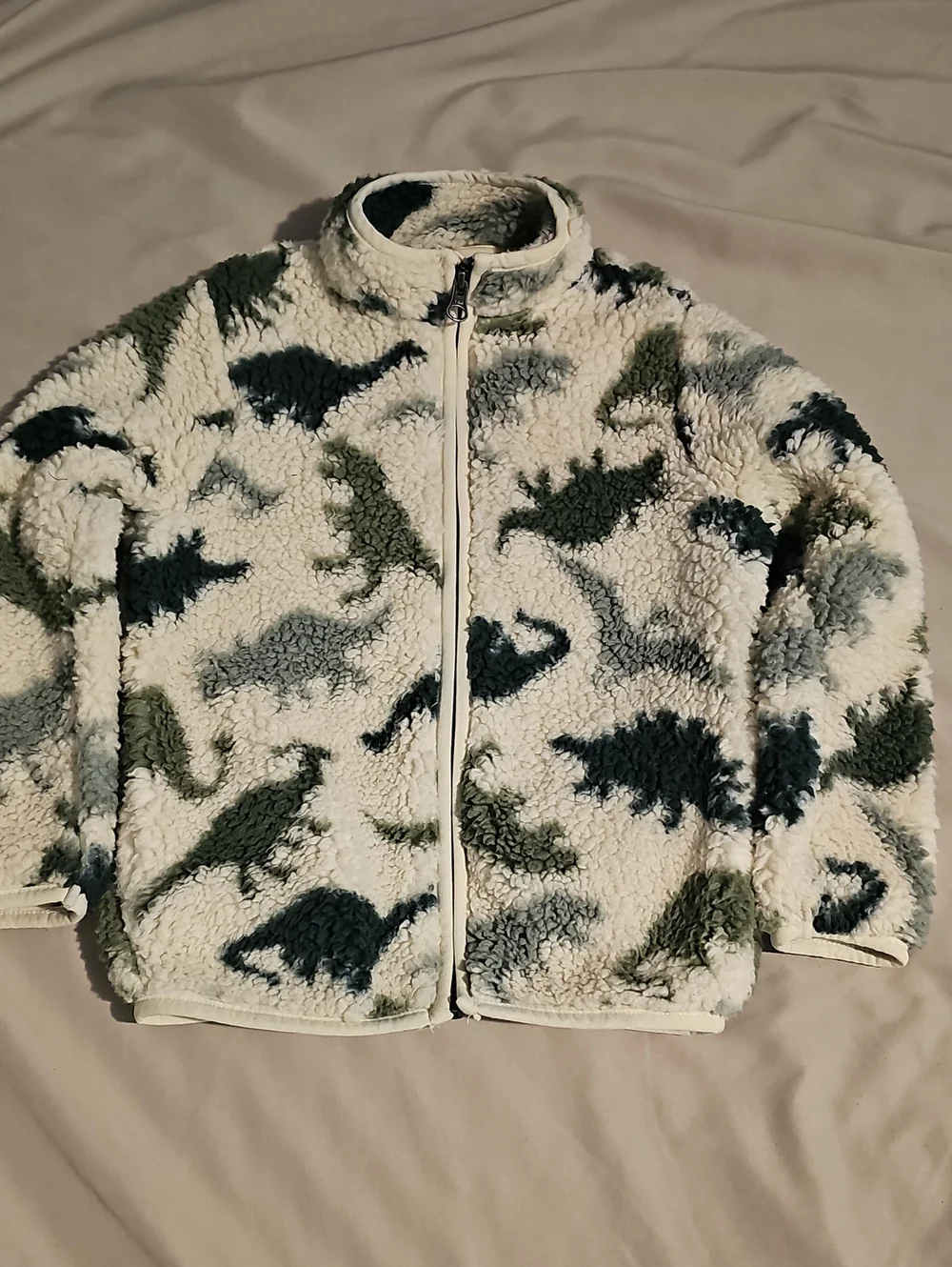 Children's Place 4T Great Condition Dinosaur Sherpa Jacket